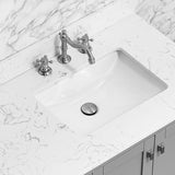 60"x 22" bathroom stone vanity top engineered color undermount ceramic sink and 3 faucet hole W1059P232304