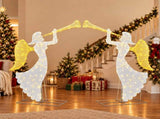 5.6FT 2-Piece 2D Christmas Light Decoration with 110 Warm White LED Lights, 30V 3.6W Christmas 71889398
