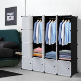 ZNTS 16 Cube Organizer Stackable Plastic Cube Storage Shelves Design Multifunctional Modular Closet 12112810