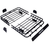 Rooftop Cargo Carrier Basket Motoring Roof Rack,Top Mount Roof Rack 42" black steel W46540105