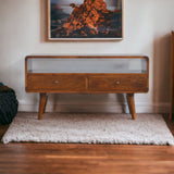 Artisan Furniture Solid Wood Curved Chestnut Media Unit B182P280763