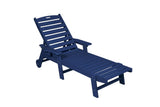 Lounge Chair Outdoor, Oversized Chaise Lounge Chair with 5 Positions, HDPE, Patio Lounge Chair with W2103P254603