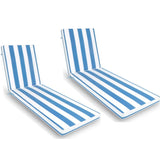 2PCS Set Outdoor Lounge Chair Cushion Replacement Patio Funiture Seat Cushion Chaise Lounge Cushion 52157282