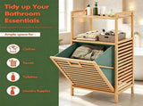 2-Tier Tilt out Laundry Hamper 18" x 13 x 38-Green 63127920