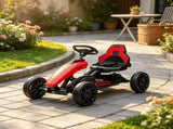 Red Kids Pedal Go Kart Swing Axle & Shock-Absorbing Wheels, Promote Kids Physical Exercise While 44398318