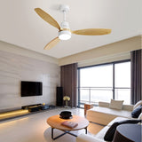 52 Inch Ceiling Fan Light With 6 Speed Remote Reversible Energy-saving DC Motor Remote Control for W934P146036