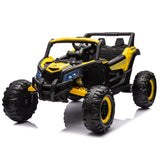 ZNTS 12V Ride On Car with Remote Control,UTV ride on for kid,3-Point Safety Harness, Music Player 78269199