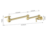 Wall Mount Folding Kitchen Pot Filler Faucet W2287P153400