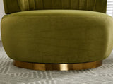 COOLMORE 360 Degree Swivel Cuddle Barrel Accent Sofa Chairs, Round Armchairs with Wide Upholstered, W395102773