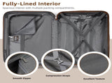 Luggage Sets 6 Piece with Duffel Bags, Hardside Expandable Suitcases with Spinner Wheels TSA Lock, W3412P390446
