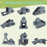 14 pcs Kids Sofa Modular Play Couch Convertible Toddlers Couch Set Furniture Sofa Set for Bedroom 02890898