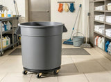 500lbs Heavy Duty Trash Can Dolly , Round Roller Base with 4 Lockable Wheels for 20, 32, 12555608