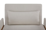TRIO Modern Foldable Sofa Bed - Single-Seater with Breathable Linen Fabric, Converts in 10 Sec, W3391P325003