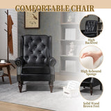 COOLMORE Wood Frame Armchair, Modern Accent Chair Lounge Chair with Sturdy Wood Legs for Living Room W395109979