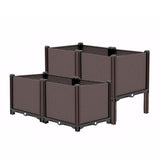 31.5x31.5x19.6in Raised Garden Beds Outdoor, Polypropylene Planter Boxes Outdoor for Vegetables, 70829699