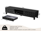 Modern Mid-Century Media Console with 4 Drawers and Cable Management, TV Console Table for TVs up to W757P305594