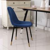 ZNTS Lassan Contemporary Fabric Dining Chairs, Set of 4, Blue T2574P164528