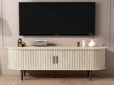 TV Stand, 47" Modern TV Console Table with Storage Compartment and Sliding Door, Gaming W2641P442533