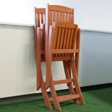 Lucius Reddish Brown Patio Folding Chairs B093121205