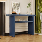 ZNTS TREXM Elegant Minimalist Console Table with Rounded Edges and Sturdy Shelf Design for Entryway, N715P195554M