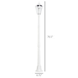 77" Solar Lamp Post Light, Waterproof Aluminum Outdoor Vintage Street Lamp, Motion Activated Sensor W2225142612