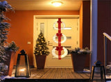 Christmas Wreath Set 3 Festive Wreaths with 450 LEDs, Red Ribbon, IP44 Weatherproof, No Assembly, 08194404