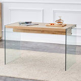The top of the coffee table is made of medium density fiberboard and wooden stickers, with W1512P347778