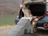 5 Step Pet Stairs for Dog,Cat Grey 07363262