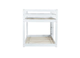Solid Wooden , Solid Rubber Wooden Twin over Twin Loft Bed with Ladder ,Upper and Bottom Bed W504P191646
