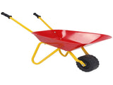 Kids Stainless Steel Wheelbarrow with All-Terrain Wheels, 66 LBS Weight Capacity Outdoor Play Toy 06569327