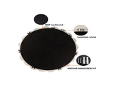 White Scalloped Round Wall Mirror, Wavy Frame for Living Room/Bedroom/Bathroom Decor W3081P391521