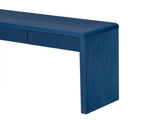 TREXM Rustic Console Table with 3 Fluted Drawers - Solid Wood Veneer Entryway Table Featuring N715P290573M
