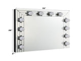 Noralie Mirrored & Faux Diamonds Accent Mirror B2726P448759