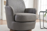 PU leather Swivel Barrel Chair, Swivel Accent Chairs Armchair for Living Room, Reading Chairs for W1361P147131