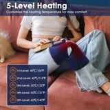 Cordless Knee Massager Heated Knee Brace Wrap Electric Knee Heating Pad with 5-Level Heating 3-Level 58243632