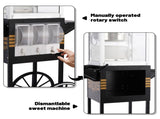 12oz Commercial Popcorn Machine with Cart, 3 Control Buttons Electric Popcorn Maker, Comes with 3 W2841P392621