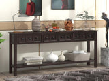 Rustic Entryway Console Table, 60