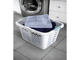(2 pack) 2 Bushel Lamper Laundry Basket with Silver Handles, White, Adult 07543038
