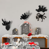 3Pcs Creepy Reaching Hands With Lighted Candles Wall Mounted Halloween Decoration Witch Devil Hand 19298057