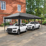 ZNTS 3 x 6m Four Windows Practical Waterproof Folding Tent Black 99009729