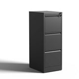 ZNTS 3 Drawer Metal Vertical File Cabinet with Lock Office Home Steel Vertical File Cabinet for A4 52558966