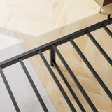 Queen Size Bed Frame, Storage Headboard with Charging Station, Solid and Stable, Noise Free, No Box W840P195212