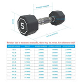 30LBS APOLLO IR3920 Premium Octagonal Dumbbell, Large Numbers, Hard Chrome Plated Handle Dumbbells 17847312