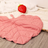 ZNTS Dog Blanket Decor 3D Leaves Shaped Pet Blanket Cushion Household Dog Bed Cat Bed Pet Blanket Warm 74124755