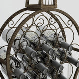Cello Shape Wine Bakers Rack, Freestanding Wine Rack with Storage Bottle, Wine Storage Home Bar for W2167P192595
