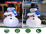 Shaking Snowman Inflatable 5.6ft, 190D Polyester Christmas Yard Decor with 3 LED Lights, US Plug 12V 78981445
