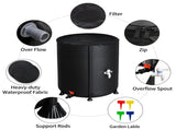 50 Gallon Folding Rain Barrel Water Collector Black 46386825