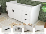 42 Inch Modern Bathroom Vanity with 2 Drawers, Vertical Grain MDF Cabinet with Soft-Close Doors and W509P493622