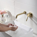 Single Lever Handle Wall Mounted Bathroom Faucet 84286364