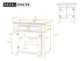 24'' Vintage Elegance Bathroom Cabinet Soft Closing Doors and Adjustable Shelf, Bathroom Vanity N710P446530K